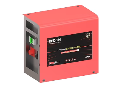 REDION Industrial Lithium Battery Bank With Compact Design And Safety Indicators 3d model