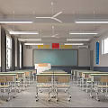 Classroom 3d model