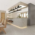 Hotel Lobby Modern Interior Design With Reception Desk Seating Area And Ambient Lighting