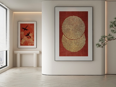 New Chinese Decorative Painting 3d model