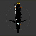 Vintage Black Motorcycle Design With Round Headlight Leather Seat And Chrome Accents