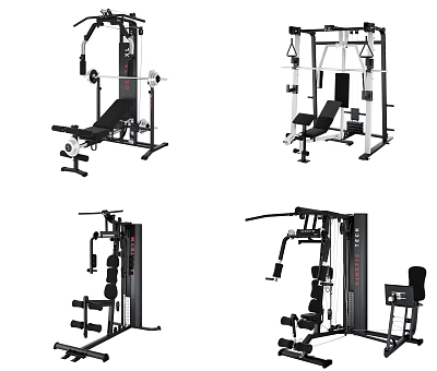 Multi functional Gym Fitness Equipment With Different Training Machines For Home Workouts 3d model