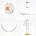 Stylish Lighting Combinations With Crystal Pendant Lights Gold Accents Beaded Chains And Transparent Shades