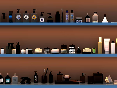 Modern Toiletries Toiletries 3d model