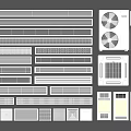 Various Types Of Air Conditioner Air Vents With Grille Designs For Home Use