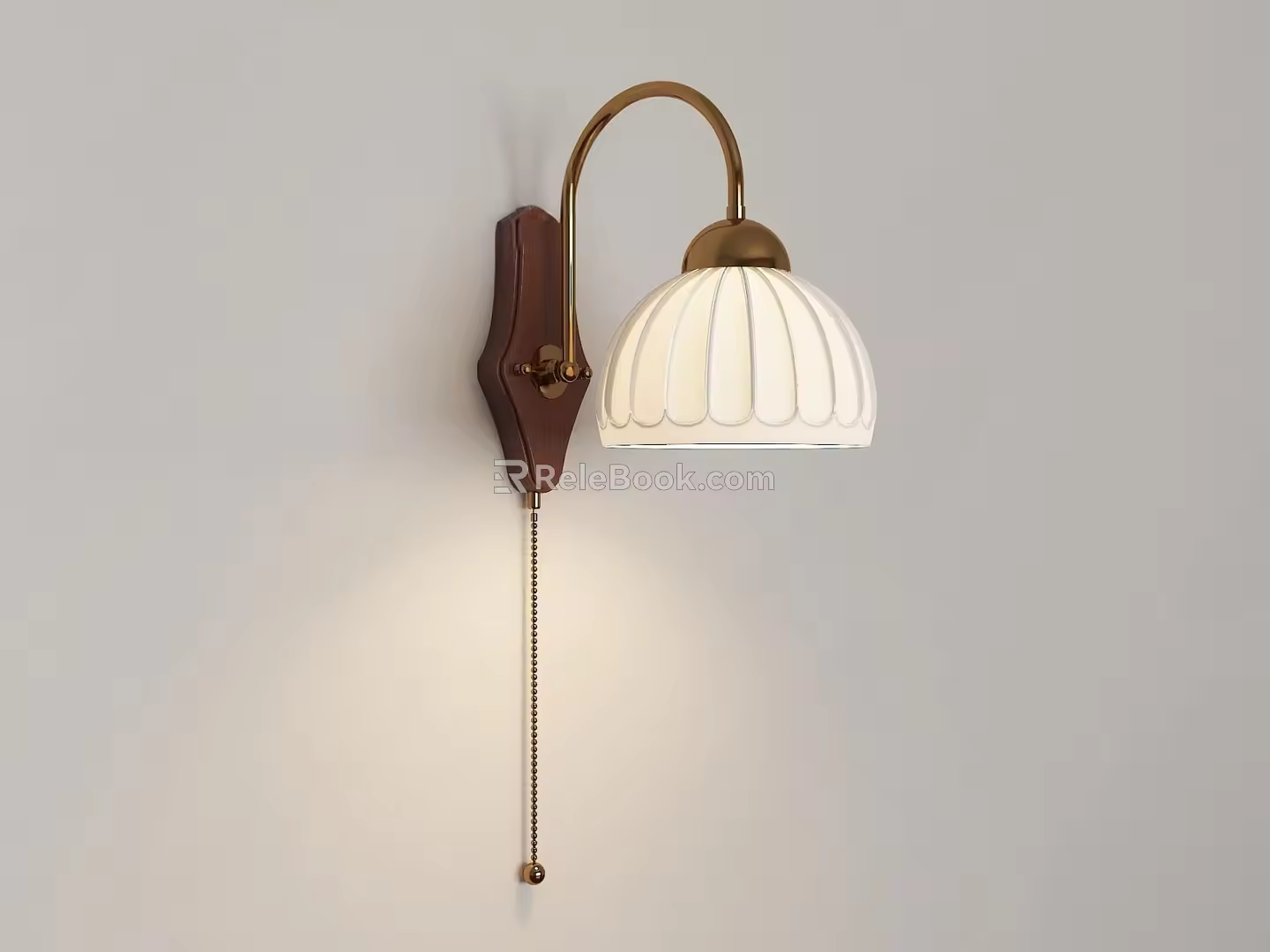 French retro wall lamp 3d model
