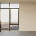 Spacious Modern Room With Floor To Ceiling Windows And Natural Landscape View