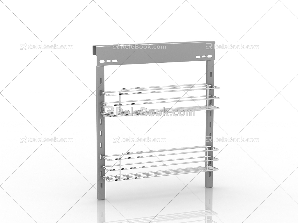 Modern Kitchen Pull Basket 3d model