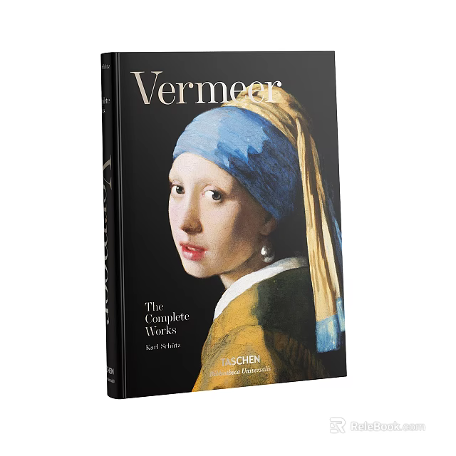 Vermeer The Complete Works Art Book Featuring Girl with a Pearl Earring Masterpieces 3d model 