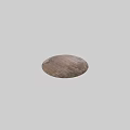 Distressed Brown Beige Square Rug With Textured Pattern For Living Room