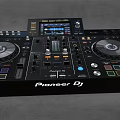 Pioneer DJ Professional Audio Mixer With Dual Turntables Control Buttons And Display Screen