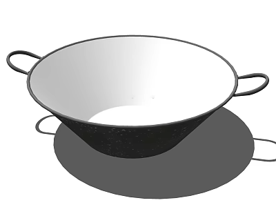 Black Bowl Shaped Washbasin With Textured Surface And Two Side Handles 3d model
