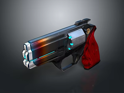 pistol semi-automatic pistol automatic pistol modern weapon hot weapon hot weapon gun military 3d model