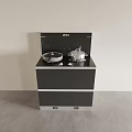 MEIDA Integrated Kitchen Cooking Appliance With Stove Top And Storage Cabinets