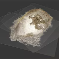 Rough Bird Nest Structure Composed of Fine Twigs and Irregular Shape on Dark Background