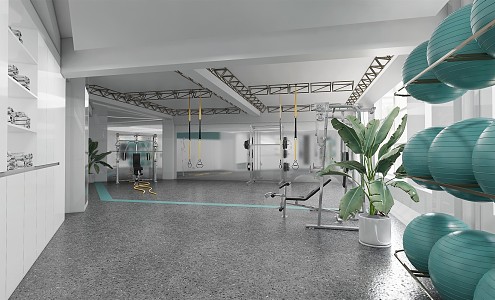 Modern Gym 3d model