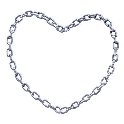 Industrial Equipment Heavy Duty Heart Shaped Steel Chain for Machinery Applications 3d model