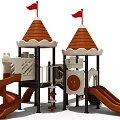 Modern Castle Toy 3d model