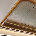 Modern Ceiling Design With Metallic Frame And Smooth Panel Surface
