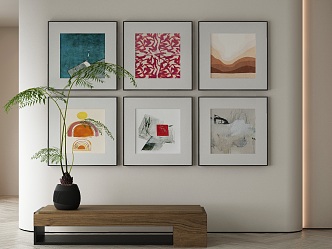 modern decorative painting 3d model