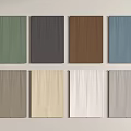 Assorted Color Curtains with Various Shades for Home Interior Design 3d model