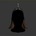 Ancient Metal Warrior Helmet With Spiked Top And Leather Ear Flaps