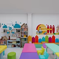 Modern Classroom Sub-classroom 3d model