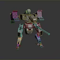 Mech Warrior Mech Soldier Machine Battlearm Mechanical Battlearm Machine Fighter Robot 3d model