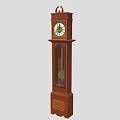 Clock and clock floor clock pendulum clock 3d model