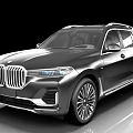 Luxury Silver BMW SUV With LED Headlights Kidney Grille And Multi Spoke Wheels