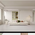 Light Green Bookcase With Glass Doors And Drawers Against Light Colored Walls