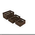 Wooden Storage Baskets With Handles In Various Sizes For Home Organization Needs