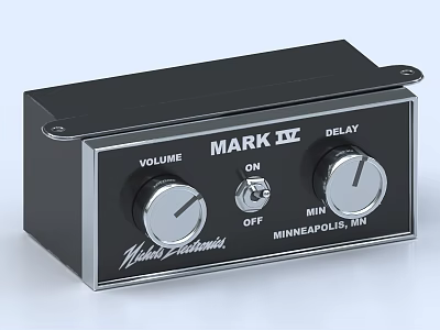 MARK III Headphone Audio Control Unit Featuring Volume Delay Control Knobs Minneapolis 3d model