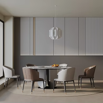Modern dining table 3d model