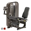 Commercial Gym Equipment Seated Leg Curl Machine With Adjustable Seat And Black Padding