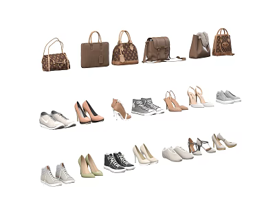 Bag Modern Luggage Bag Satchel 3d model