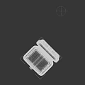 White Open Square Lunch Box As Practical Daily Life Essential For Food Storage