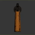 Classic Revolver with Wooden Grip and Metal Barrel Detailed Vintage Firearm Design Showcase