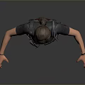 3D Realistic Humanoid Character In Tactical Combat Suit With Utility Gear And Red Boots