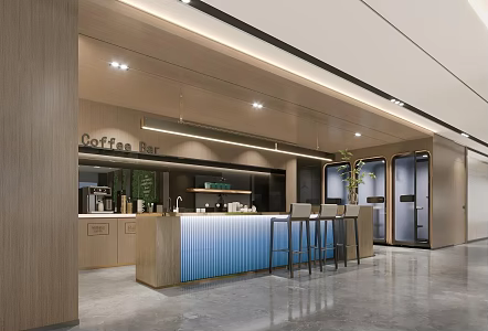 Modern Tea Room Company Tea Room Reception Room Office Rest Area Reception Area Drinking Room 3d model