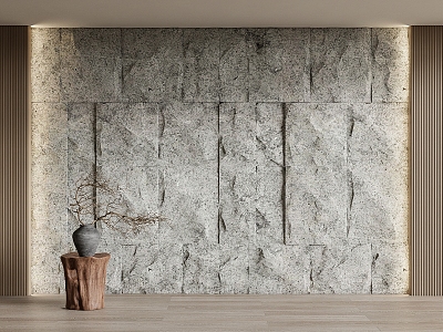 rubble stone background wall stone wall stone wall 3d model