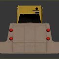 Industrial Equipment with Light Brown Main Body Yellow Control Panel Black Modules and Red Indicators