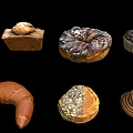 Assorted Freshly Baked Pastries With Cinnamon Rolls Muffins Tarts And Blueberry Rolls