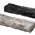 Decorative Natural Stone Slabs In Black And Gray With Rough Texture