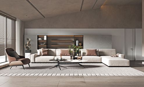 modern living room home living room 3d model