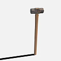 Rustic Hardware Hammer With Metal Head And Wooden Handle For DIY Projects