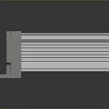 Durable Grey Metal Enclosure with Heat Sink Fins and Mounting Holes for Industrial Electronic Applications