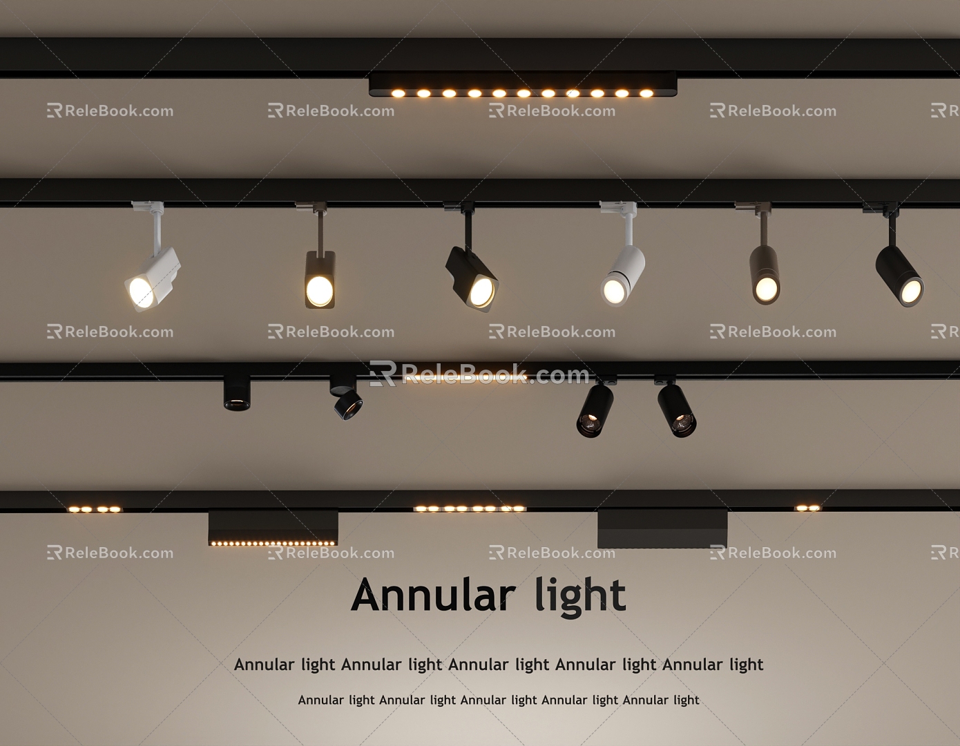 Modern Downlight Spotlight Track Light model