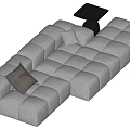Modern Multiplayer Sofa 3d model