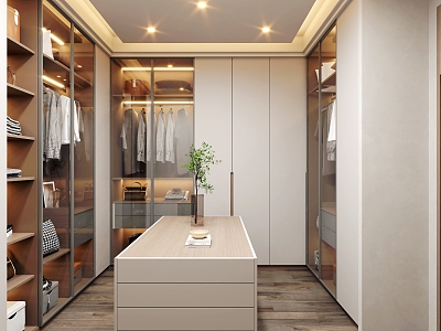 Modern Cloakroom 3d model